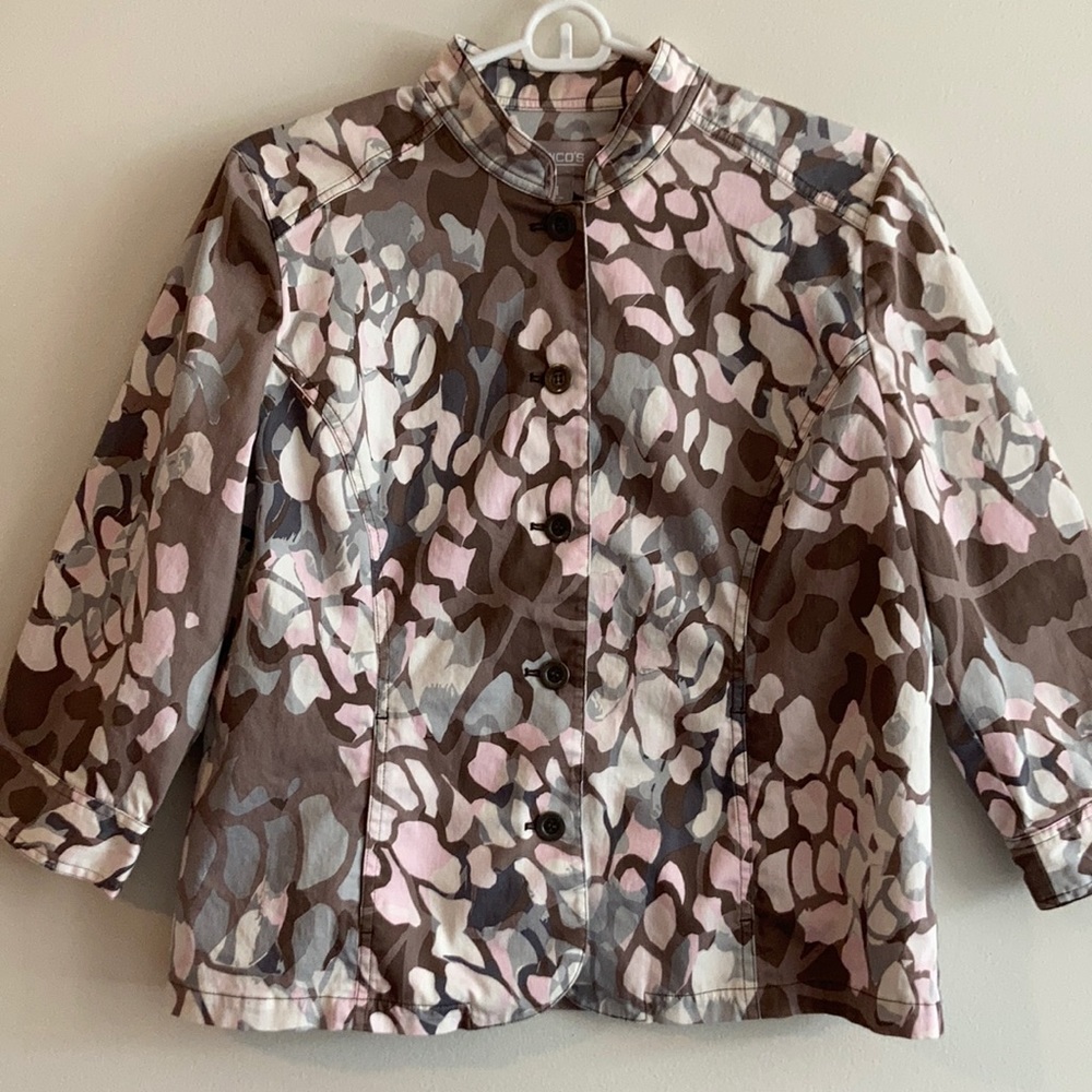 Chicos Lightweight Jacket Size 1 - image 1